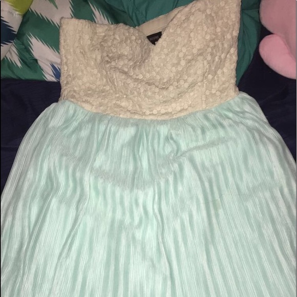 Strapless teal dress - Picture 1 of 1